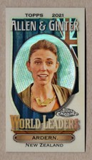 Jacinda Ardern 2021 Topps Allen & Ginter Chrome World Leaders Mini #MWL-6