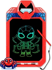 LCD Writing Tablet for Kids 10 Inch Spider Hero for Toddler 3 4 5 6 7 8 - Paint,