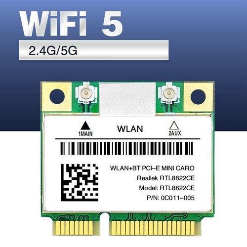 Dualband PCIe RTL8822CE 1200Mbps WLAN-Karte Bluetooth 5.1 Adapter 802.11a2226 - Photo 3/9
