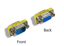DB9 to DB9 Serial RS-232 Mini Gender Changer Male  M/M   or Female  F/F Adapter