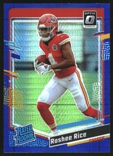 2023 Donruss Optic Blue Hyper #257 Rashee Rice RR