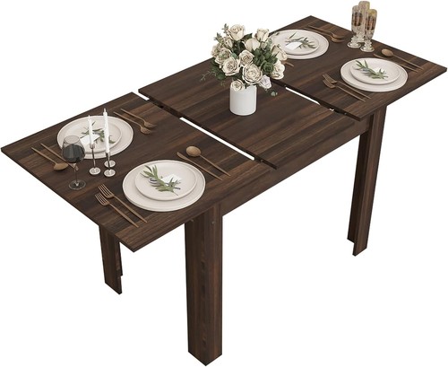 ARTETHYS Esstisch, 110-150 cm Holz Ausziehtisch für 6-8 Personen, großes Set - Bild 1 von 7