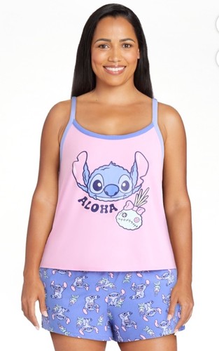 Joyspun, Disney Stitch, US POLO ASSN Women’s Tank & Shorts PJ set S - 3XL, New - Bild 20 von 37