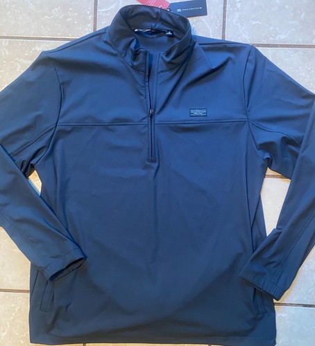 Travis Mathew Wanderlust Golf 1/4 Viertel-Reißverschluss, Mood Indigo - Herren XLarge - $ 149,95