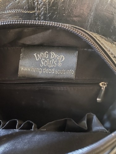 Vintage Living Dead Souls Red And Black Corset Bag - Picture 3 of 5