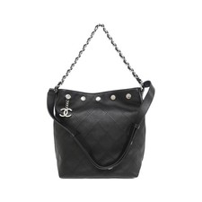 Chanel As5406 Lambskin Shoulder Bag Women Black One Size