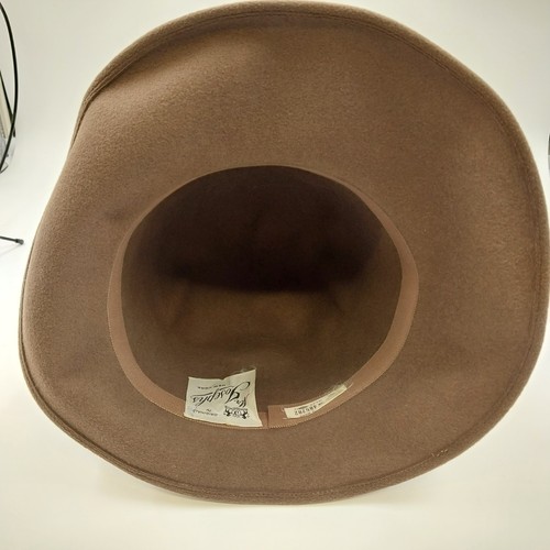 Mr Josephs Original brauner Fedora Filz Coche Hut mit bunten Federn New York - Bild 7 von 11