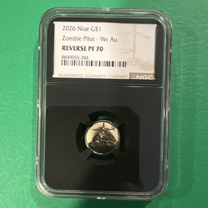 2026 Niue $1 Gold Zombie Pilot Coin NGC Reverse Proof 70 PF70