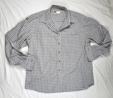 Tilley Shirt Men's Large Long Sleeve Button Down Check Pocket Classic Outdoor