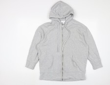 Womens UK Size XS THE WHITE COMPANY Grey Full Zip Hoodie