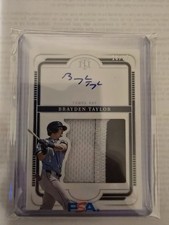 2025 Panini National Treasures - Silhouette Signatures Brayden Taylor # /25 🔥🔥