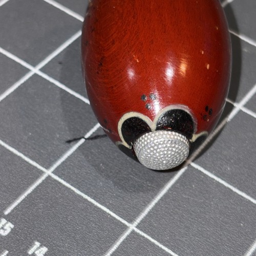 Kit de costura de huevos de madera vintage huevo pintado RARO - Imagen 12 de 13