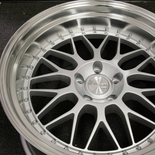 4-New 18" Aodhan AH02 AH2 Wheels 18x8.5 5x114.3 35 Silver Rims 73.1 - Picture 5 of 5