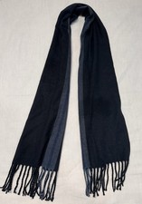 Alpine Swiss Mens Plaid Winter Scarf - Soft Unisex Navy Stripe, One Size