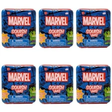Marvel Squish 'Ums Squishy Characters - Lot of 6 Sealed Blind Cubes
