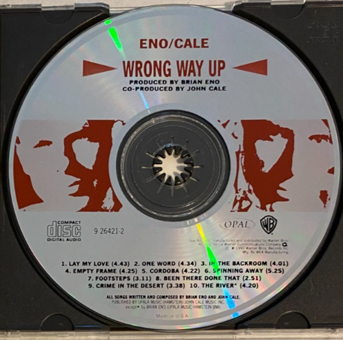 Eno / Cale – Wrong Way Up CD 1990 Brian Eno & John Cale - Picture 3 of 3