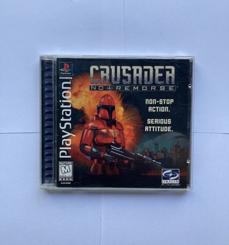 Crusader No Remorse (Sony PlayStation 1 1996) CIB Black Label Top Komplett
