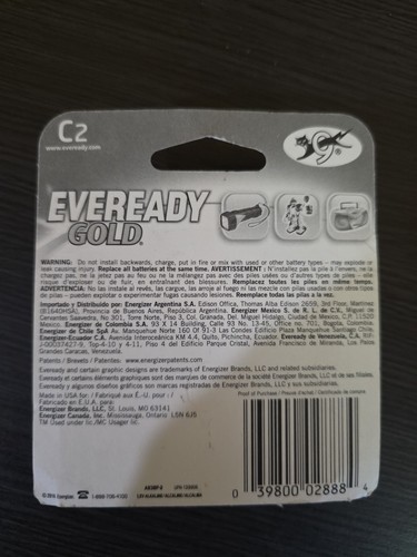 Batterie Eveready Gold nuove/sigillate (3 confezioni) - C2 - 2 ct. ogni confezione spedizione gratuita - Foto 4 di 5