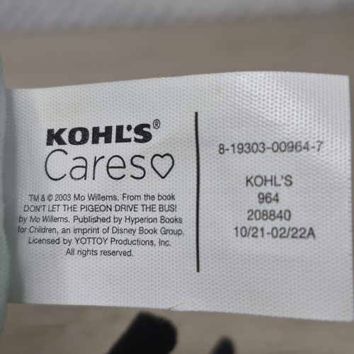 Kohls Cares Mo Willems Taube Plüschtier Stofftier Vogel  - Bild 4 von 8