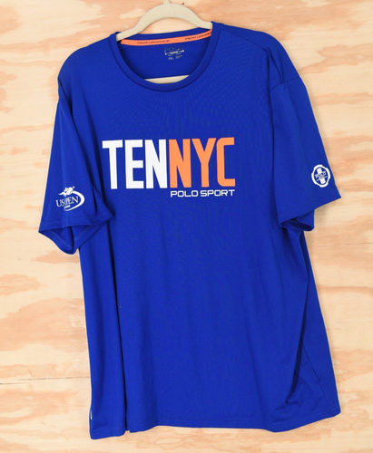 US Open 2016 TEN NYC Polo Sport Ralph Lauren Mens XXL Jersey Performance T-Shirt - Picture 8 of 12