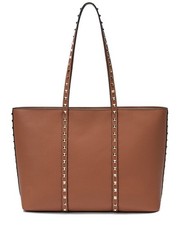 Tiffany & Fred Paris Studded Leather Tote Women's Brown