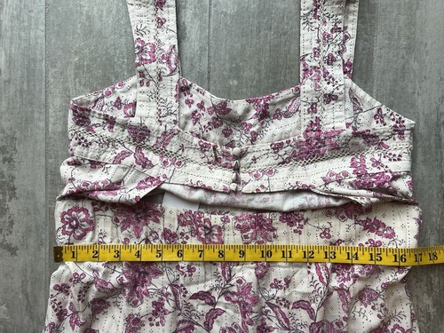 $439 MISA Los Angeles Floral Frankie Jumpsuit Designer Boho Linen Blend M READ - Picture 17 of 22