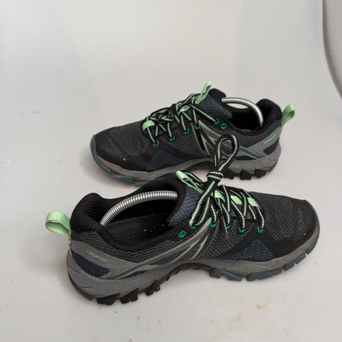 Zapatos de trail Merrell MQM Flex para mujer talla US 6,5 (UK 4, EU 37) negros y verdes - Imagen 8 de 20