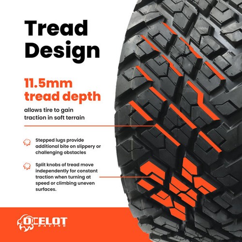 20 x 10 - 10 Ocelot P3118 Golf Cart Tire - Imagen 3 de 7