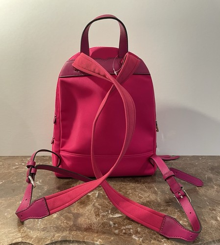 KATE SPADE Karissa Nylon Backpack Medium Bright Neon Pink School Barbiecore Uni - Picture 6 of 23