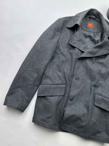 Hugo Boss Vintage Wool Heavy Coat Men’s Size L - Picture 2 of 10