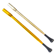 2 Extendable Metal Cigarette Holders Gold Silver Flapper Costume Retro New Years