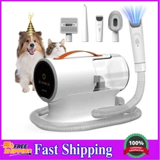 AIRROBO Dog Grooming Vacuum - 12000Pa Suction, 2L Capacity, 5 Tools, Quiet