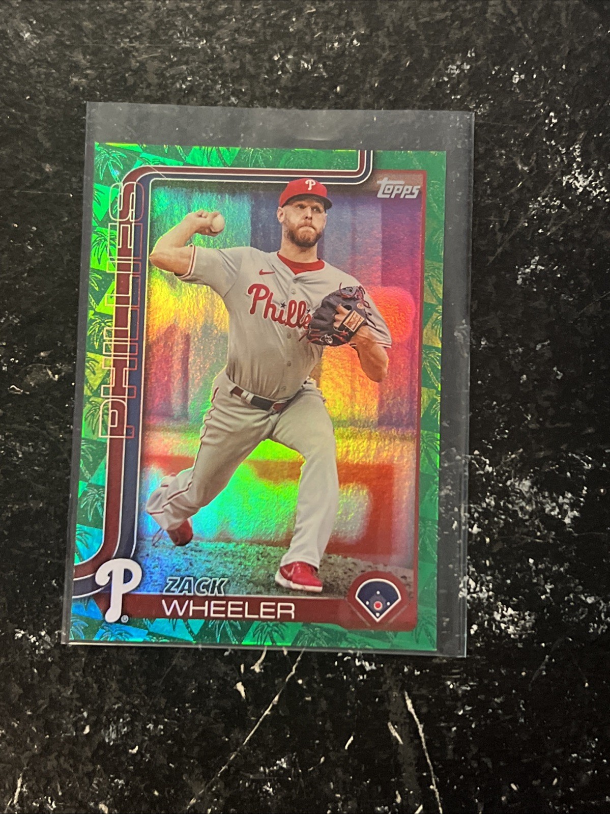 2025 Topps Series 1 - Zack Wheeler #218 Spring Training Green Foilboard /99