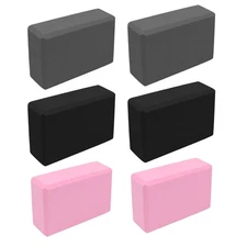 Foam Yoga Blocks 2x Exercise Blocks For Working Out Wedge Stretcher Pleasant