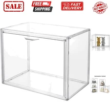 Clear Acrylic Display Case,Display Storage Box Countertop with Magnetic Door,...
