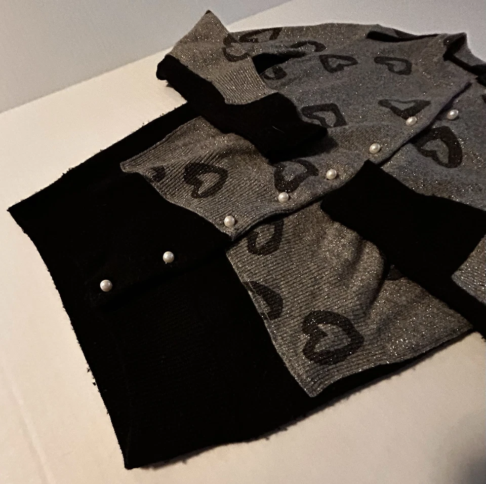 Corazones abotonados negros y grises Marc by Marc Jacobs para mujer - talla XS Foto 4 de 4