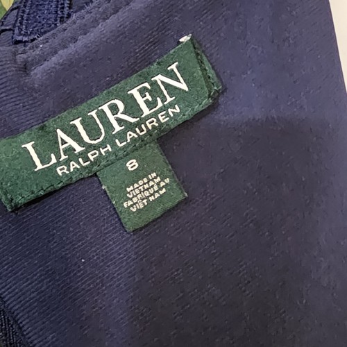 Lauren Ralph Lauren Damen ärmellos knielang quadratisch Spitze Etuikleid Gr. 8 - Bild 10 von 11