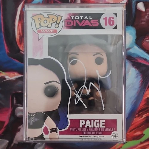Funko Pop! Vinyl WWE Total Divas Paige #16 Autographed Exclusive PSA DNA AF26351