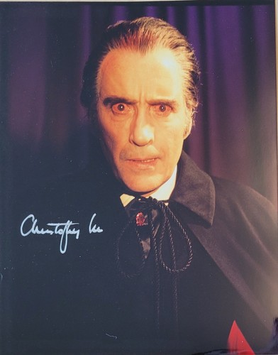 Christopher Lee 10x8 dracula autograph - Picture 1 of 1