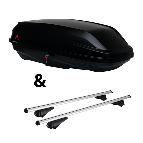 Für Hyundai Tucson Typ TL/TLE - Dachträger Menabo Tiger & Dachbox BiCube 300+