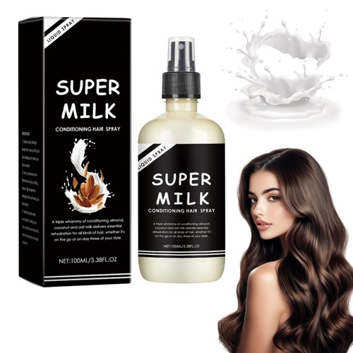1/2x Super Milk Conditioning Hair Primer 100 Ml Leave In Conditioner Hair Spray - Picture 5 of 14