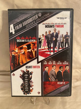 Ocean's Collection 4 Film Favorites DVD 2001-2007 Clooney Damon Roberts Pitt