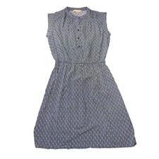 Ann Taylor LOFT Sleeveless Geometric Print Midi Shirt Dress Size S