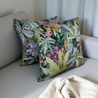 Pair Of New Handmade Cushion Covers In John Lewis Exotic Garden Fabric