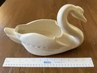 Vintage Bauer Pottery Ray Murray Cal-Art Swan 13” Planter Matt White Finish
