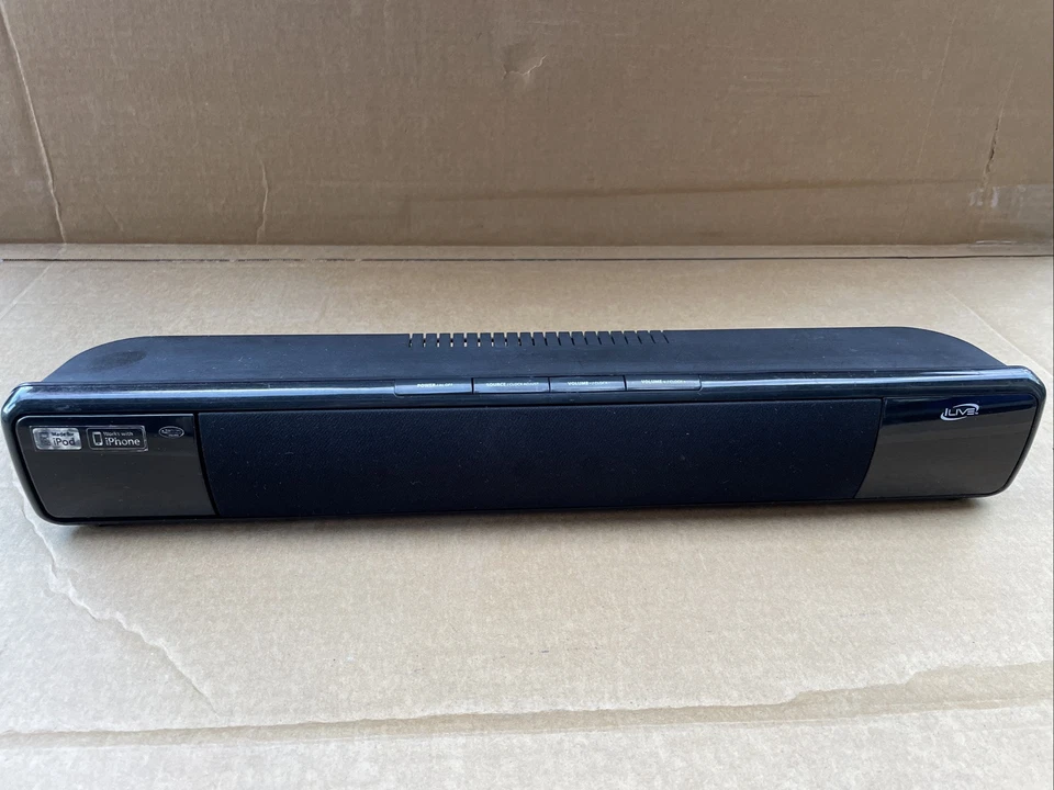 iLive ITP100B RS 20” Long Sound Bar Black Speaker Dock W/Remote, iPhone & iPod - Image 2 of 4
