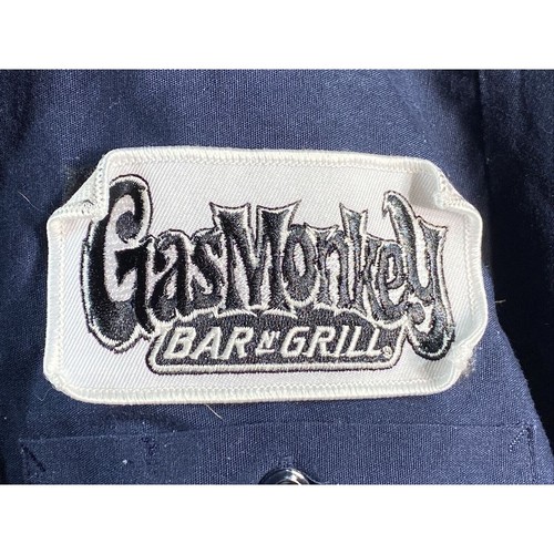 Gas Monkey Bar N' Grill Red Kap bestickt Service Arbeitshemd Herren Small *LESEN - Bild 5 von 11
