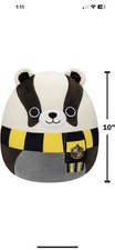 Squishmallows Hufflepuff Badger Harry Potter 10" Squishmallow FREE SHIPPING HTF