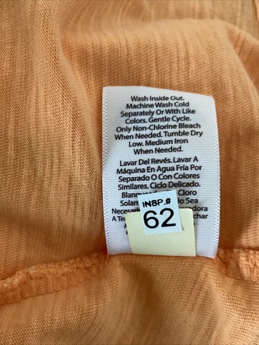 TIME AND TRU Mineral Wash Soft Papaya SLEEVELESS CREW NECK KNIT TANK SZ M* - Picture 7 of 9