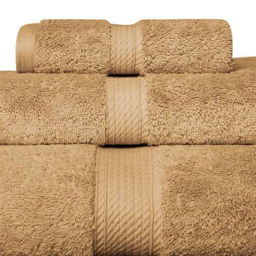 Egyptian Cotton Pile Plush Heavyweight Absorbent Luxury Soft 9-Piece Towel Set - Picture 165 of 193